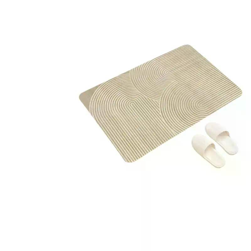 [MA]Beige Striped Diatomite Ba - đánh giá và giá Quick Dry Diatomite Bath Mat