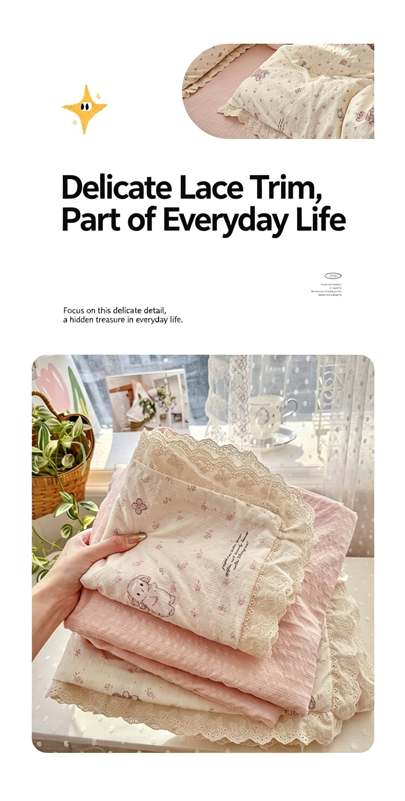 Ruffle Lace Floral Bedding Set - đánh giá và giá Aesthetic Floral Duvet Cover