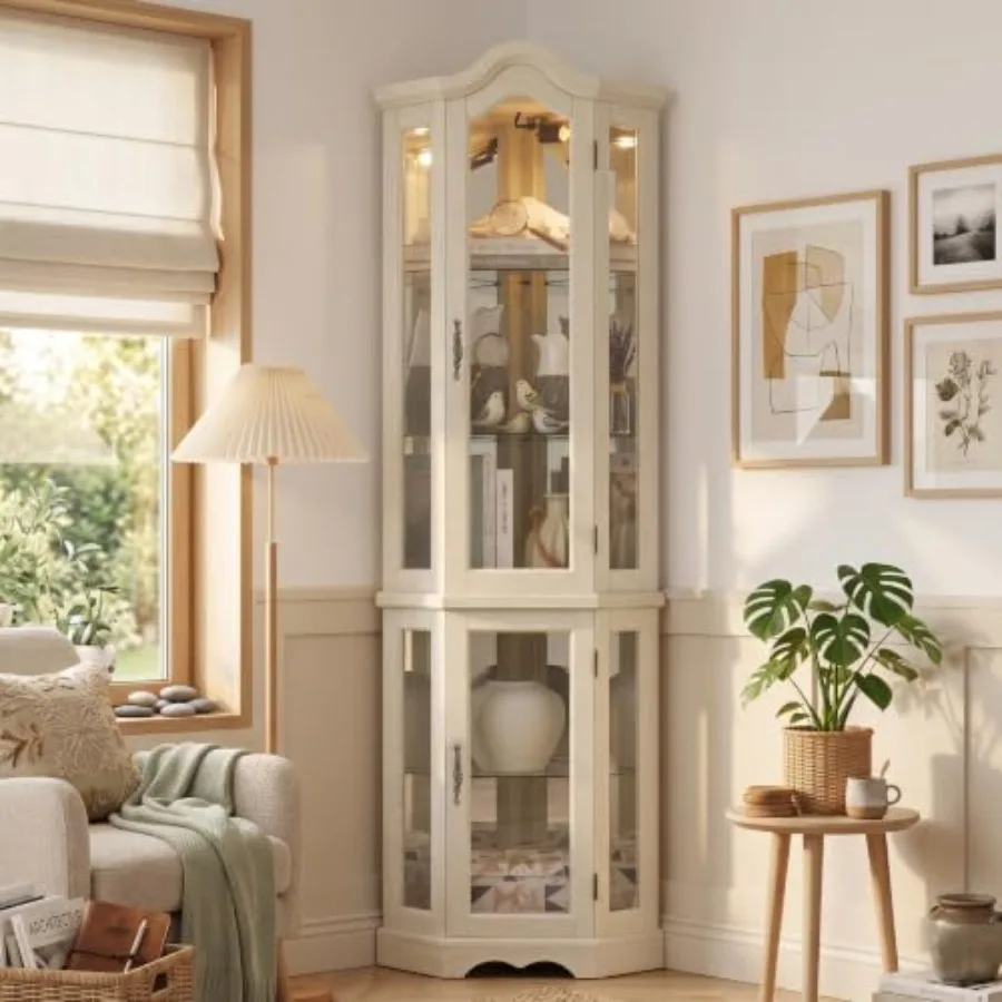 Corner curio cabinet for bar a - đánh giá và giá Storage & Organization