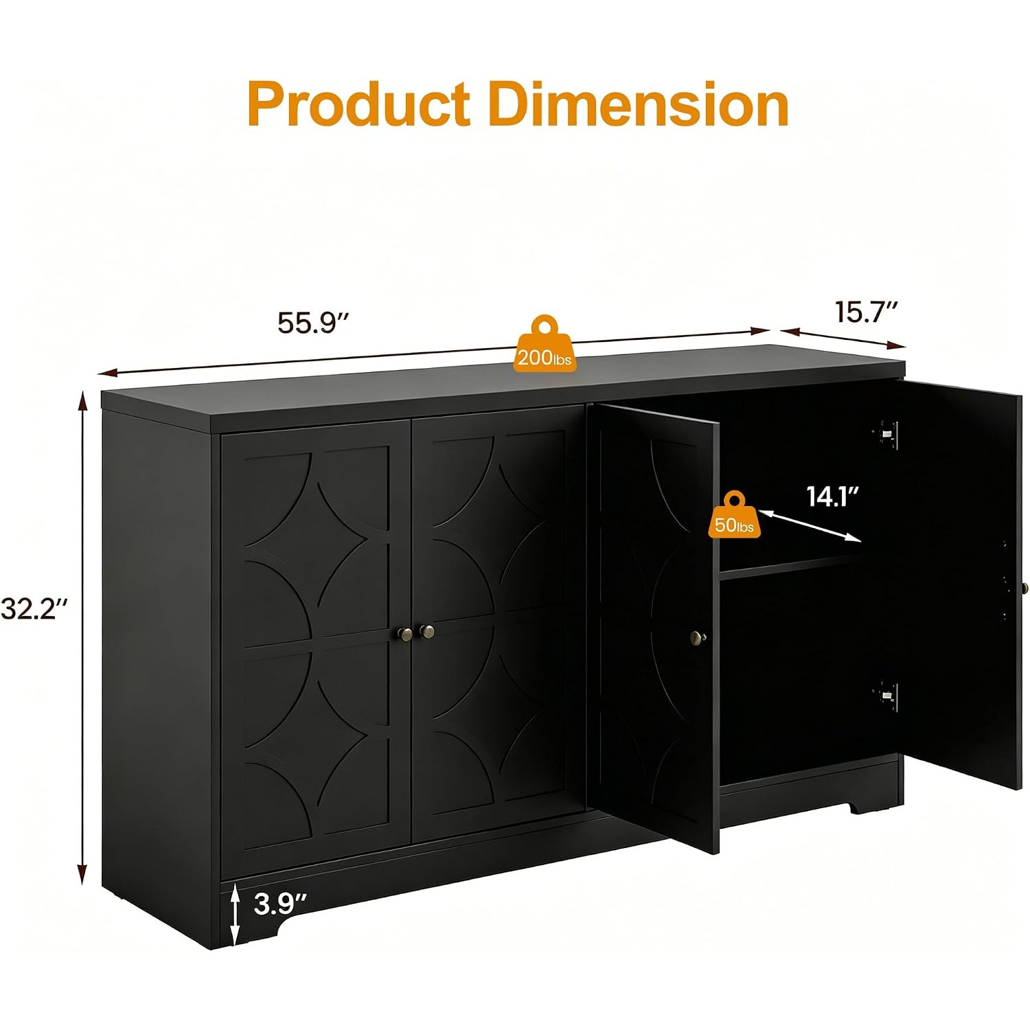 Sideboard Buffet Cabinet with  - đánh giá và giá Kitchen