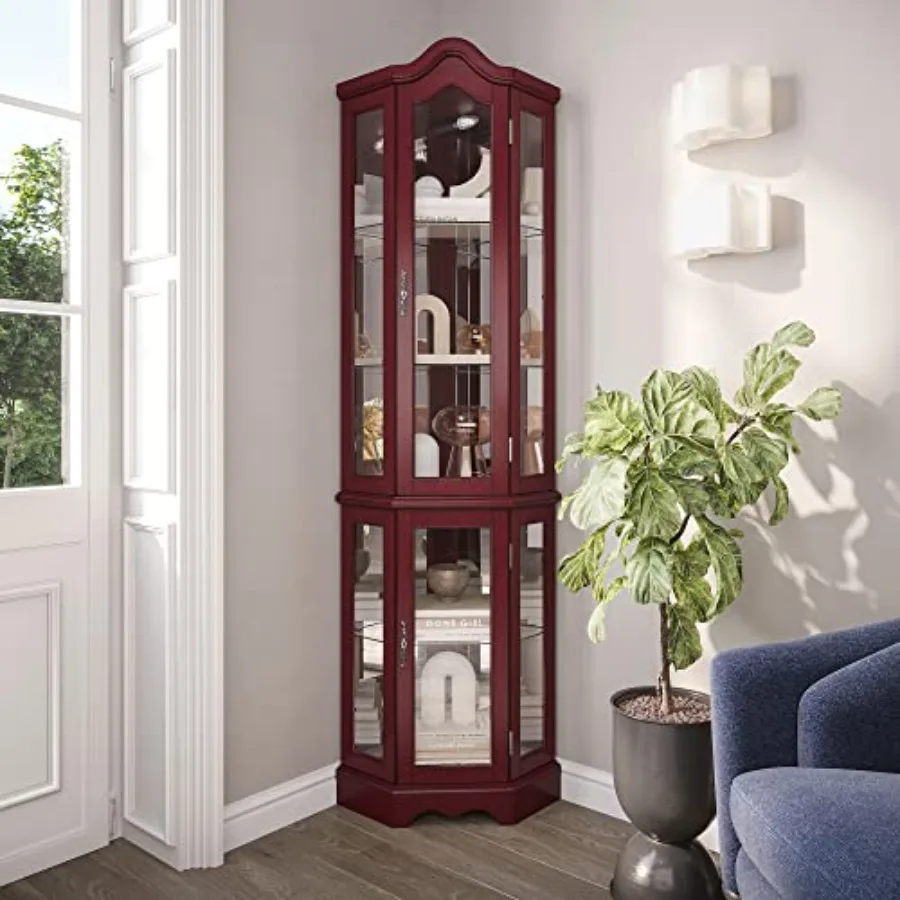 Lighted Corner Display Curved  - đánh giá và giá Storage & Organization