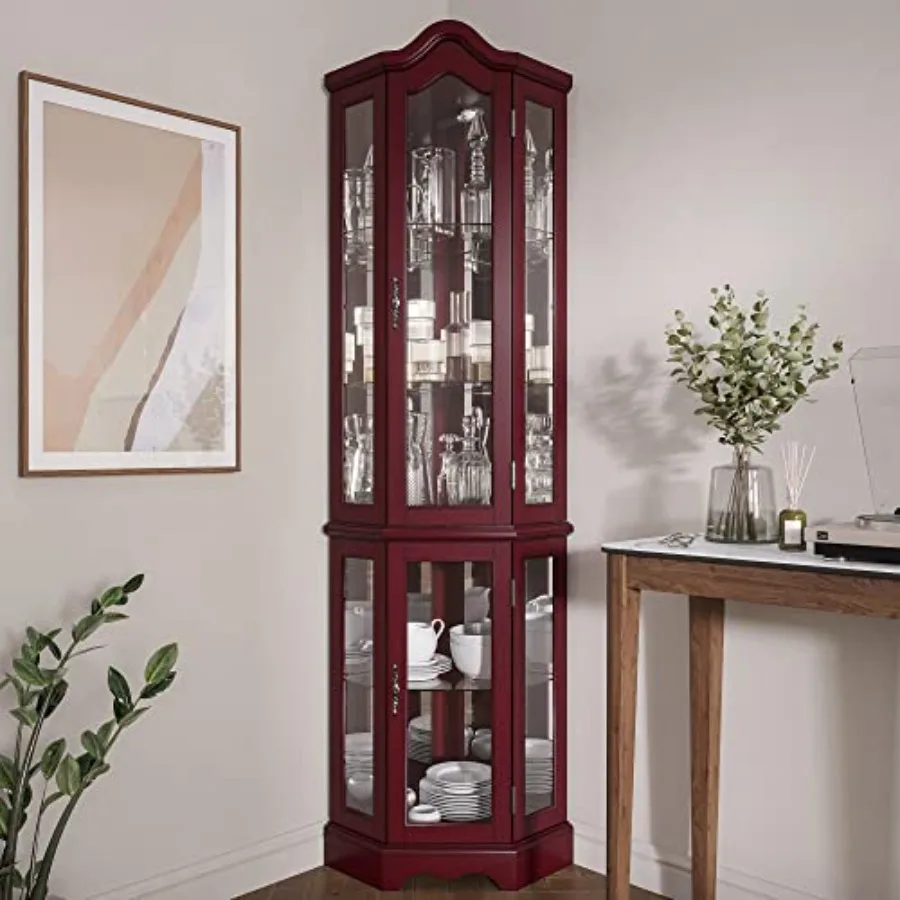 Lighted Corner Display Curved  - đánh giá và giá Storage & Organization