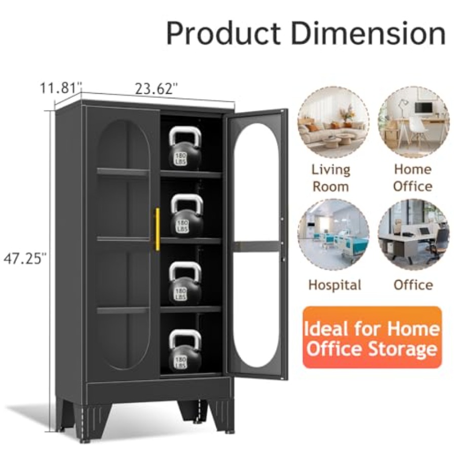 47 H Locking Display Cabinet f - đánh giá và giá Kitchen