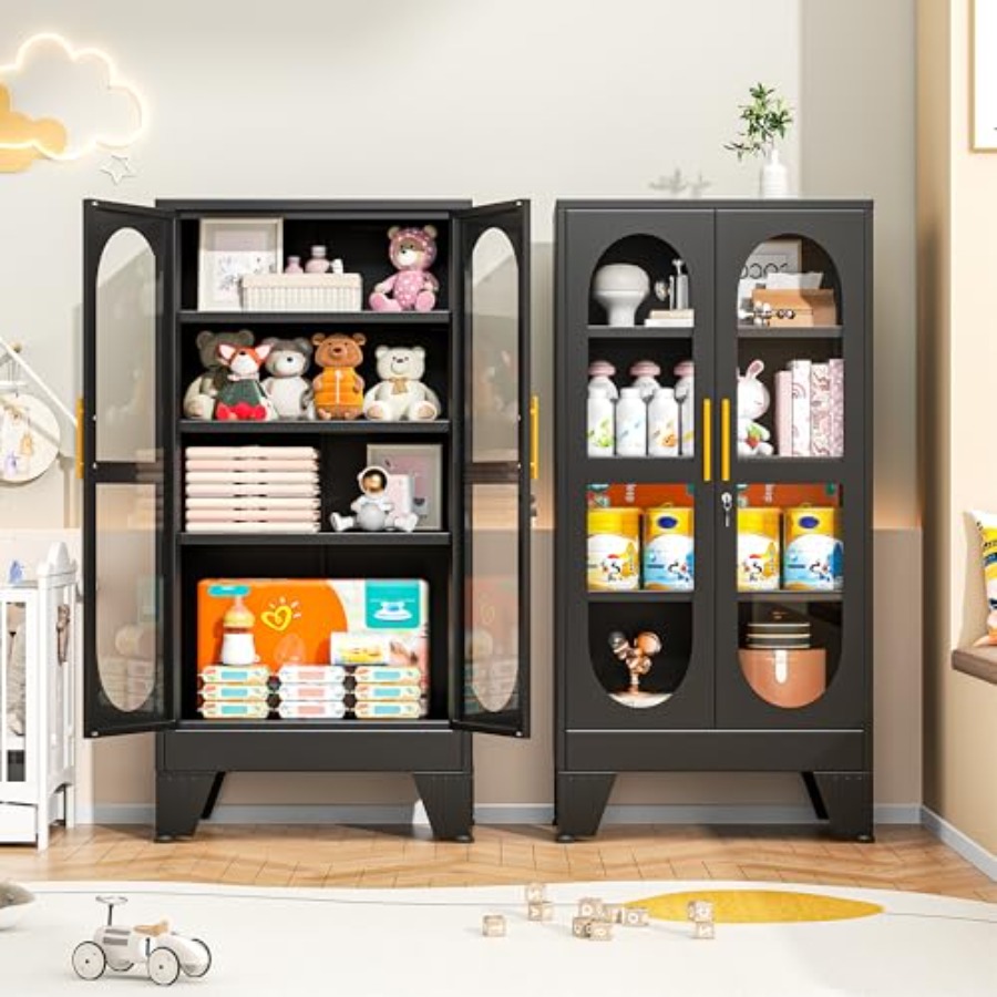 47 H Locking Display Cabinet f - đánh giá và giá Kitchen