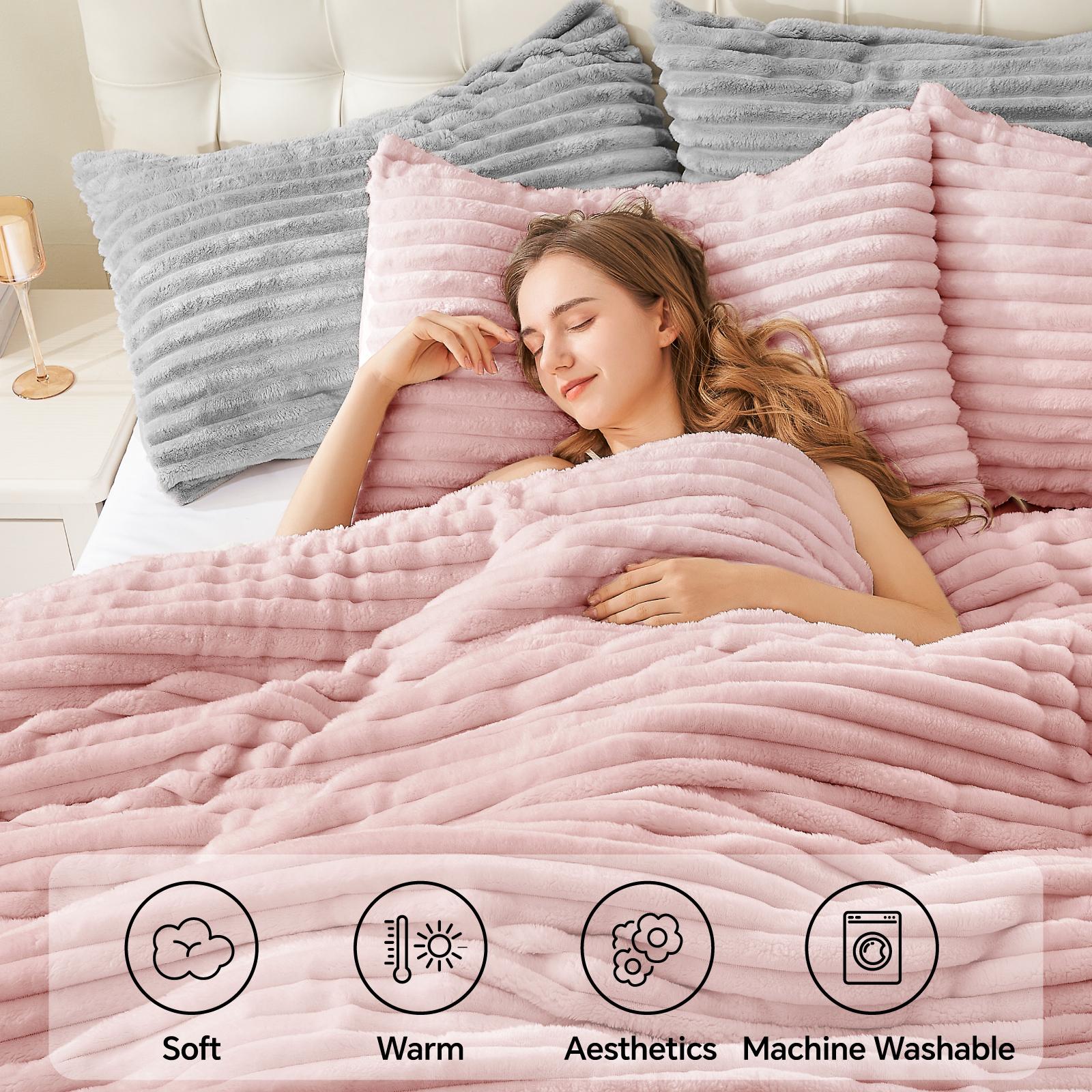 Super Soft Fluffy Fleece Comfo - đánh giá và giá Fluffy Fleece Comforter King Size