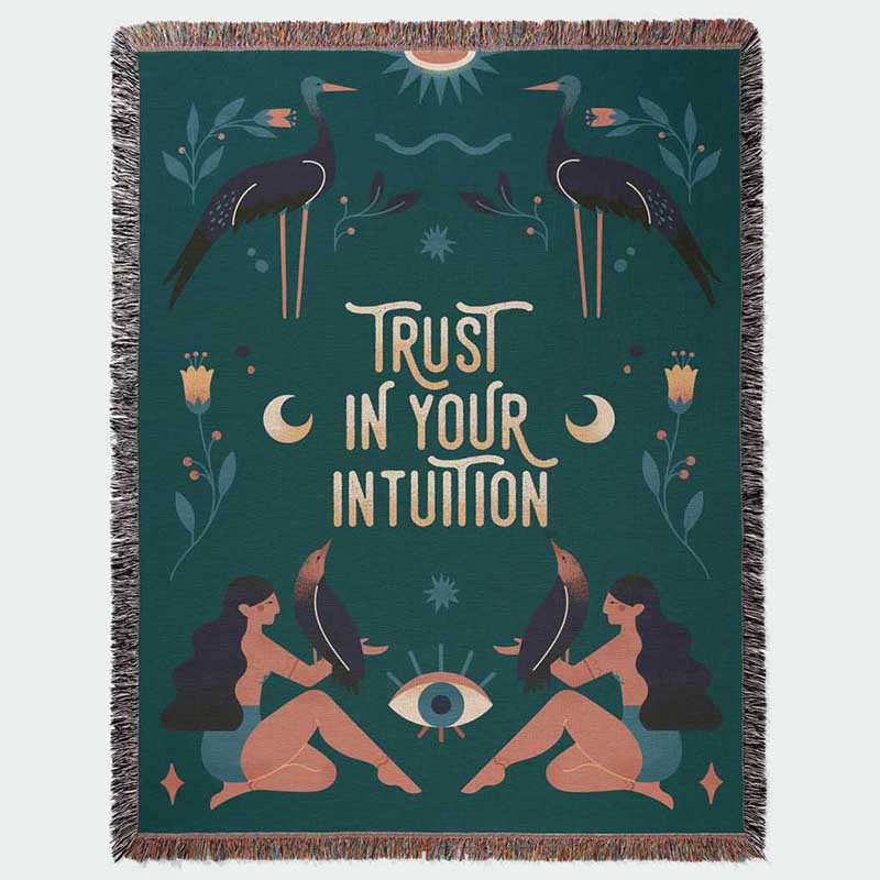 Trust Your Intuition Woven Tap - đánh giá và giá Boho Throw Blanket Fringe