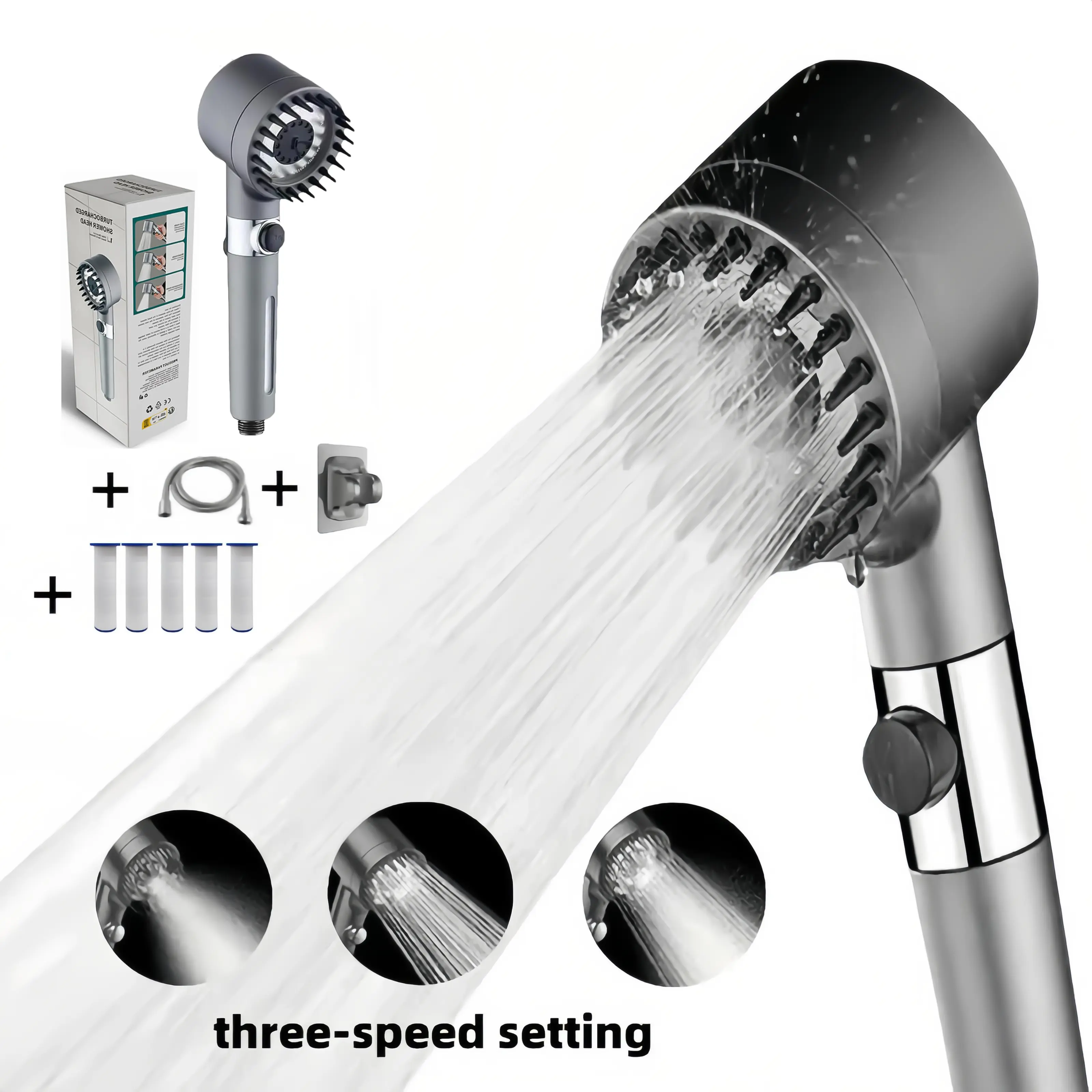 High Pressure Filtered Handhel - đánh giá và giá High Pressure Shower Head Handheld