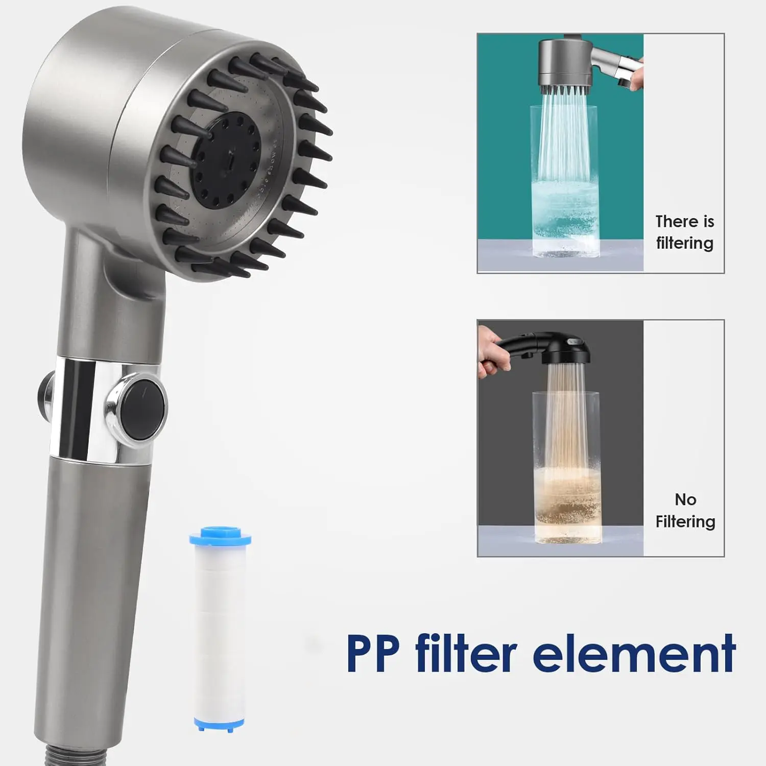 High Pressure Filtered Handhel - đánh giá và giá High Pressure Shower Head Handheld