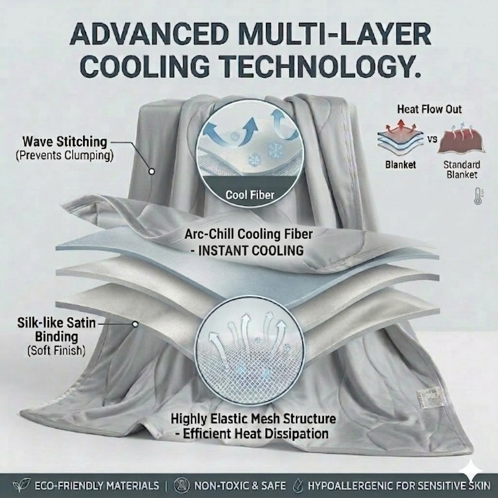 Lightweight Breathable Cooling - đánh giá và giá Cooling Blanket Hot Sleepers